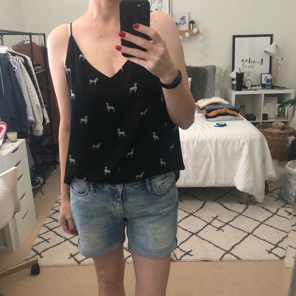 Loft zebra camisole.